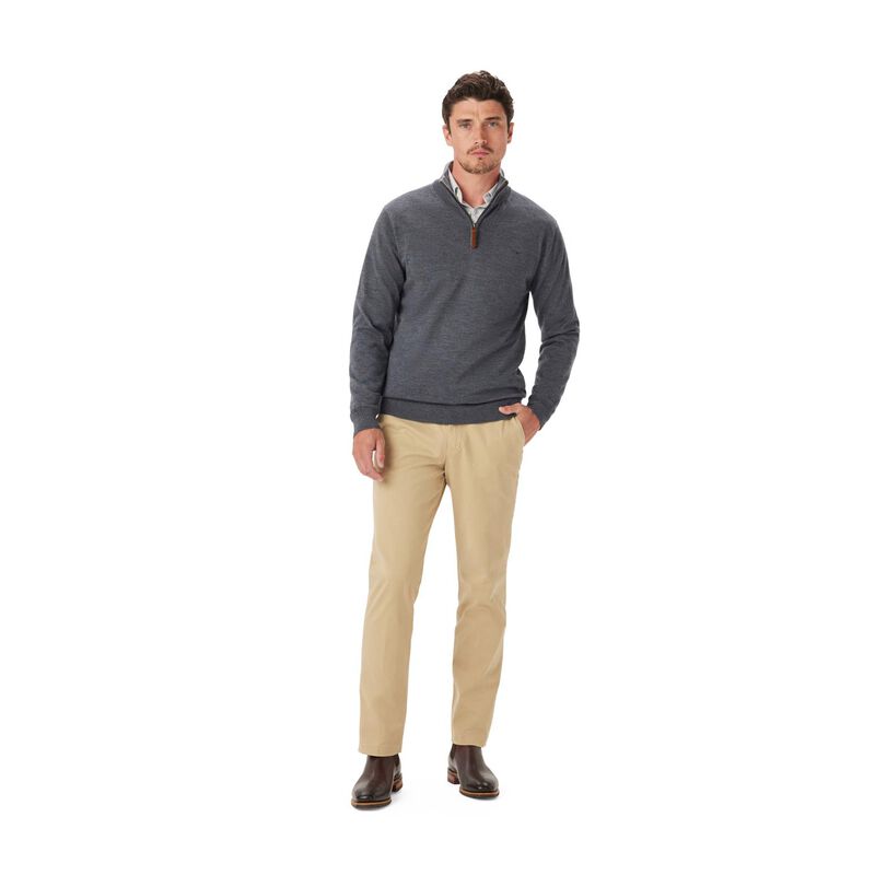 R.M. Williams Ernest 1/4 Zip Merino Knit image number 3